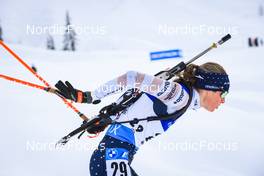 10.12.2021, Hochfilzen, Austria (AUT): Clare Egan (USA) -  IBU World Cup Biathlon, sprint women, Hochfilzen (AUT). www.nordicfocus.com. © Manzoni/NordicFocus. Every downloaded picture is fee-liable.