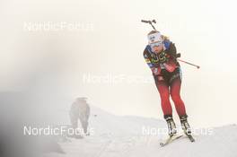 10.12.2021, Hochfilzen, Austria (AUT): Tiril Eckhoff (NOR) -  IBU World Cup Biathlon, sprint women, Hochfilzen (AUT). www.nordicfocus.com. © Tumashov/NordicFocus. Every downloaded picture is fee-liable.