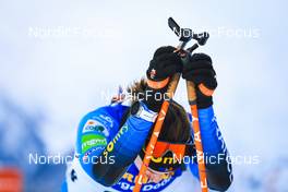 10.12.2021, Hochfilzen, Austria (AUT): Julia Simon (FRA) -  IBU World Cup Biathlon, sprint women, Hochfilzen (AUT). www.nordicfocus.com. © Manzoni/NordicFocus. Every downloaded picture is fee-liable.