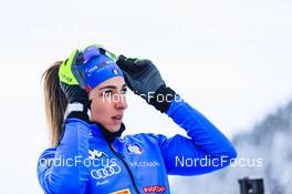 10.12.2021, Hochfilzen, Austria (AUT): Lisa Vittozzi (ITA) -  IBU World Cup Biathlon, sprint women, Hochfilzen (AUT). www.nordicfocus.com. © Manzoni/NordicFocus. Every downloaded picture is fee-liable.