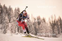 10.12.2021, Hochfilzen, Austria (AUT): Julia Schwaiger (AUT) -  IBU World Cup Biathlon, sprint women, Hochfilzen (AUT). www.nordicfocus.com. © Tumashov/NordicFocus. Every downloaded picture is fee-liable.