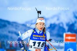 10.12.2021, Hochfilzen, Austria (AUT): Nastassia Kinnunen (FIN) -  IBU World Cup Biathlon, sprint women, Hochfilzen (AUT). www.nordicfocus.com. © Manzoni/NordicFocus. Every downloaded picture is fee-liable.