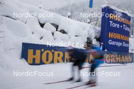 09.12.2021, Hochfilzen, Austria (AUT): Industry Feature: Hoermann advertisments -  IBU World Cup Biathlon, training, Hochfilzen (AUT). www.nordicfocus.com. © Manzoni/NordicFocus. Every downloaded picture is fee-liable.