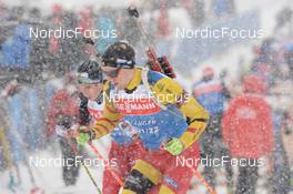 09.12.2021, Hochfilzen, Austria (AUT): Thierry Langer (BEL) -  IBU World Cup Biathlon, training, Hochfilzen (AUT). www.nordicfocus.com. © Tumashov/NordicFocus. Every downloaded picture is fee-liable.