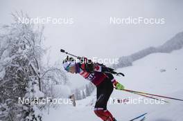 09.12.2021, Hochfilzen, Austria (AUT): Megan Bankes (CAN) -  IBU World Cup Biathlon, training, Hochfilzen (AUT). www.nordicfocus.com. © Manzoni/NordicFocus. Every downloaded picture is fee-liable.