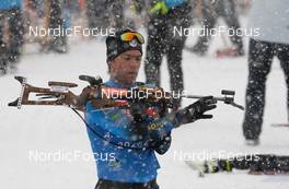09.12.2021, Hochfilzen, Austria (AUT): Antonin Guigonnat (FRA) -  IBU World Cup Biathlon, training, Hochfilzen (AUT). www.nordicfocus.com. © Tumashov/NordicFocus. Every downloaded picture is fee-liable.