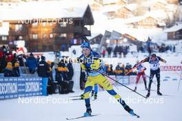 19.12.2021, Annecy-Le Grand Bornand, France (FRA): Sebastian Samuelsson (SWE) -  IBU World Cup Biathlon, mass men, Annecy-Le Grand Bornand (FRA). www.nordicfocus.com. © Manzoni/NordicFocus. Every downloaded picture is fee-liable.