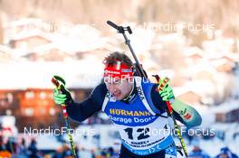 19.12.2021, Annecy-Le Grand Bornand, France (FRA): Johannes Kuehn (GER) -  IBU World Cup Biathlon, mass men, Annecy-Le Grand Bornand (FRA). www.nordicfocus.com. © Manzoni/NordicFocus. Every downloaded picture is fee-liable.