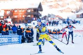 19.12.2021, Annecy-Le Grand Bornand, France (FRA): Sebastian Samuelsson (SWE) -  IBU World Cup Biathlon, mass men, Annecy-Le Grand Bornand (FRA). www.nordicfocus.com. © Manzoni/NordicFocus. Every downloaded picture is fee-liable.