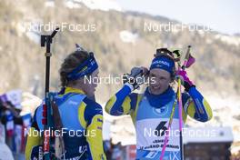 19.12.2021, Annecy-Le Grand Bornand, France (FRA): Elvira Oeberg (SWE), Hanna Oeberg (SWE), (l-r) - IBU World Cup Biathlon, mass women, Annecy-Le Grand Bornand (FRA). www.nordicfocus.com. © Manzoni/NordicFocus. Every downloaded picture is fee-liable.