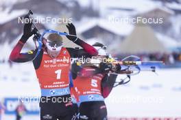 18.12.2021, Annecy-Le Grand Bornand, France (FRA): Johannes Thingnes Boe (NOR) -  IBU World Cup Biathlon, pursuit men, Annecy-Le Grand Bornand (FRA). www.nordicfocus.com. © Manzoni/NordicFocus. Every downloaded picture is fee-liable.