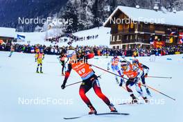 18.12.2021, Annecy-Le Grand Bornand, France (FRA): Sivert Guttorm Bakken (NOR), Michal Krcmar (CZE), (l-r) -  IBU World Cup Biathlon, pursuit men, Annecy-Le Grand Bornand (FRA). www.nordicfocus.com. © Manzoni/NordicFocus. Every downloaded picture is fee-liable.