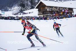 18.12.2021, Annecy-Le Grand Bornand, France (FRA): Benedikt Doll (GER), Erik Lesser (GER), (l-r) -  IBU World Cup Biathlon, pursuit men, Annecy-Le Grand Bornand (FRA). www.nordicfocus.com. © Manzoni/NordicFocus. Every downloaded picture is fee-liable.