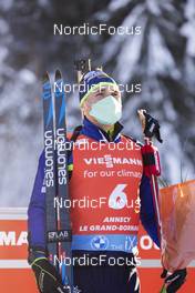 18.12.2021, Annecy-Le Grand Bornand, France (FRA): Anton Smolski (BLR) -  IBU World Cup Biathlon, pursuit men, Annecy-Le Grand Bornand (FRA). www.nordicfocus.com. © Manzoni/NordicFocus. Every downloaded picture is fee-liable.