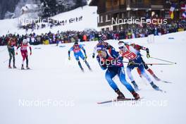 18.12.2021, Annecy-Le Grand Bornand, France (FRA): Martin Jaeger (SUI), Tero Seppala (FIN), (l-r) -  IBU World Cup Biathlon, pursuit men, Annecy-Le Grand Bornand (FRA). www.nordicfocus.com. © Manzoni/NordicFocus. Every downloaded picture is fee-liable.