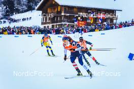18.12.2021, Annecy-Le Grand Bornand, France (FRA): Sean Doherty (USA) -  IBU World Cup Biathlon, pursuit men, Annecy-Le Grand Bornand (FRA). www.nordicfocus.com. © Manzoni/NordicFocus. Every downloaded picture is fee-liable.