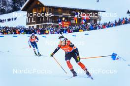 18.12.2021, Annecy-Le Grand Bornand, France (FRA): Christian Gow (CAN) -  IBU World Cup Biathlon, pursuit men, Annecy-Le Grand Bornand (FRA). www.nordicfocus.com. © Manzoni/NordicFocus. Every downloaded picture is fee-liable.