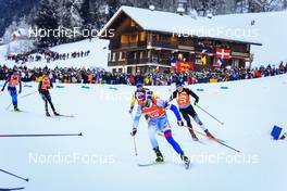 18.12.2021, Annecy-Le Grand Bornand, France (FRA): Simon Bartko (SVK), Campbell Wright (NZL), (l-r) -  IBU World Cup Biathlon, pursuit men, Annecy-Le Grand Bornand (FRA). www.nordicfocus.com. © Manzoni/NordicFocus. Every downloaded picture is fee-liable.