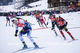 18.12.2021, Annecy-Le Grand Bornand, France (FRA): Tero Seppala (FIN), Adam Runnalls (CAN), (l-r) -  IBU World Cup Biathlon, pursuit men, Annecy-Le Grand Bornand (FRA). www.nordicfocus.com. © Manzoni/NordicFocus. Every downloaded picture is fee-liable.