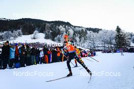 18.12.2021, Annecy-Le Grand Bornand, France (FRA): Roman Rees (GER) -  IBU World Cup Biathlon, pursuit men, Annecy-Le Grand Bornand (FRA). www.nordicfocus.com. © Manzoni/NordicFocus. Every downloaded picture is fee-liable.