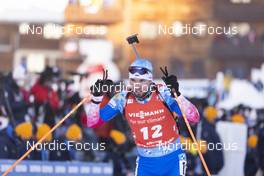 18.12.2021, Annecy-Le Grand Bornand, France (FRA): Alexander Loginov (RUS) -  IBU World Cup Biathlon, pursuit men, Annecy-Le Grand Bornand (FRA). www.nordicfocus.com. © Manzoni/NordicFocus. Every downloaded picture is fee-liable.