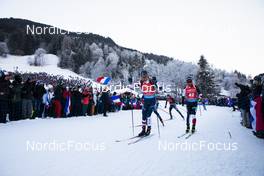 18.12.2021, Annecy-Le Grand Bornand, France (FRA): Paul Schommer (USA), Tsukasa Kobonoki (JPN), (l-r) -  IBU World Cup Biathlon, pursuit men, Annecy-Le Grand Bornand (FRA). www.nordicfocus.com. © Manzoni/NordicFocus. Every downloaded picture is fee-liable.