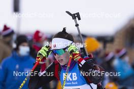 18.12.2021, Annecy-Le Grand Bornand, France (FRA): Megan Bankes (CAN) -  IBU World Cup Biathlon, pursuit women, Annecy-Le Grand Bornand (FRA). www.nordicfocus.com. © Manzoni/NordicFocus. Every downloaded picture is fee-liable.