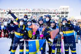 18.12.2021, Annecy-Le Grand Bornand, France (FRA): Elvira Oeberg (SWE), Hanna Oeberg (SWE), (l-r) -  IBU World Cup Biathlon, pursuit women, Annecy-Le Grand Bornand (FRA). www.nordicfocus.com. © Manzoni/NordicFocus. Every downloaded picture is fee-liable.