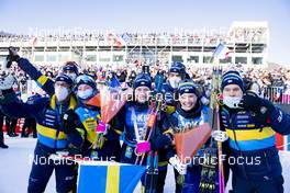 18.12.2021, Annecy-Le Grand Bornand, France (FRA): Elvira Oeberg (SWE), Hanna Oeberg (SWE), (l-r) -  IBU World Cup Biathlon, pursuit women, Annecy-Le Grand Bornand (FRA). www.nordicfocus.com. © Manzoni/NordicFocus. Every downloaded picture is fee-liable.