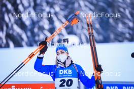 18.12.2021, Annecy-Le Grand Bornand, France (FRA): Lisa Vittozzi (ITA), Podium -  IBU World Cup Biathlon, pursuit women, Annecy-Le Grand Bornand (FRA). www.nordicfocus.com. © Manzoni/NordicFocus. Every downloaded picture is fee-liable.
