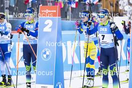 18.12.2021, Annecy-Le Grand Bornand, France (FRA): Dzinara Alimbekava (BLR), Hanna Sola (BLR), (l-r) -  IBU World Cup Biathlon, pursuit women, Annecy-Le Grand Bornand (FRA). www.nordicfocus.com. © Manzoni/NordicFocus. Every downloaded picture is fee-liable.