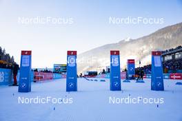 18.12.2021, Annecy-Le Grand Bornand, France (FRA): Event Feature: Startgates for pursuit races -  IBU World Cup Biathlon, pursuit women, Annecy-Le Grand Bornand (FRA). www.nordicfocus.com. © Manzoni/NordicFocus. Every downloaded picture is fee-liable.