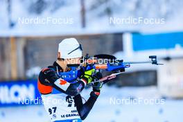 17.12.2021, Annecy-Le Grand Bornand, France (FRA): Adam Runnalls (CAN) -  IBU World Cup Biathlon, sprint men, Annecy-Le Grand Bornand (FRA). www.nordicfocus.com. © Manzoni/NordicFocus. Every downloaded picture is fee-liable.