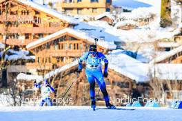 17.12.2021, Annecy-Le Grand Bornand, France (FRA): Simon Desthieux (FRA) -  IBU World Cup Biathlon, sprint men, Annecy-Le Grand Bornand (FRA). www.nordicfocus.com. © Manzoni/NordicFocus. Every downloaded picture is fee-liable.