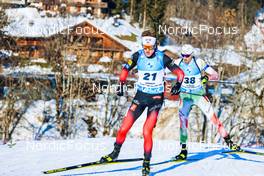 17.12.2021, Annecy-Le Grand Bornand, France (FRA): Tarjei Boe (NOR), Vladimir Iliev (BUL), (l-r) -  IBU World Cup Biathlon, sprint men, Annecy-Le Grand Bornand (FRA). www.nordicfocus.com. © Manzoni/NordicFocus. Every downloaded picture is fee-liable.