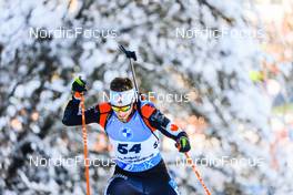 17.12.2021, Annecy-Le Grand Bornand, France (FRA): Christian Gow (CAN) -  IBU World Cup Biathlon, sprint men, Annecy-Le Grand Bornand (FRA). www.nordicfocus.com. © Manzoni/NordicFocus. Every downloaded picture is fee-liable.