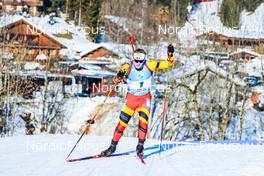 17.12.2021, Annecy-Le Grand Bornand, France (FRA): Florent Claude (BEL) -  IBU World Cup Biathlon, sprint men, Annecy-Le Grand Bornand (FRA). www.nordicfocus.com. © Manzoni/NordicFocus. Every downloaded picture is fee-liable.