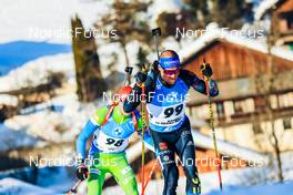 17.12.2021, Annecy-Le Grand Bornand, France (FRA): Erik Lesser (GER), Alex Cisar (SLO), (l-r) -  IBU World Cup Biathlon, sprint men, Annecy-Le Grand Bornand (FRA). www.nordicfocus.com. © Manzoni/NordicFocus. Every downloaded picture is fee-liable.