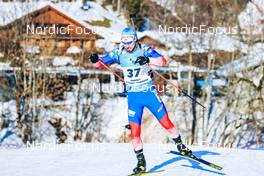 17.12.2021, Annecy-Le Grand Bornand, France (FRA): Alexander Loginov (RUS) -  IBU World Cup Biathlon, sprint men, Annecy-Le Grand Bornand (FRA). www.nordicfocus.com. © Manzoni/NordicFocus. Every downloaded picture is fee-liable.
