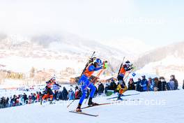 16.12.2021, Annecy-Le Grand Bornand, France (FRA): Lisa Vittozzi (ITA), Sarah Beaudry (CAN), Megan Bankes (CAN), (l-r) -  IBU World Cup Biathlon, sprint women, Annecy-Le Grand Bornand (FRA). www.nordicfocus.com. © Manzoni/NordicFocus. Every downloaded picture is fee-liable.