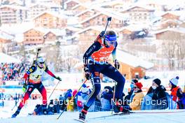 16.12.2021, Annecy-Le Grand Bornand, France (FRA): Vanessa Hinz (GER), Marte Olsbu Roeiseland (NOR), (l-r) -  IBU World Cup Biathlon, sprint women, Annecy-Le Grand Bornand (FRA). www.nordicfocus.com. © Manzoni/NordicFocus. Every downloaded picture is fee-liable.