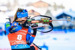 16.12.2021, Annecy-Le Grand Bornand, France (FRA): Justine Braisaz-Bouchet (FRA) -  IBU World Cup Biathlon, sprint women, Annecy-Le Grand Bornand (FRA). www.nordicfocus.com. © Manzoni/NordicFocus. Every downloaded picture is fee-liable.