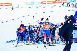 16.12.2021, Annecy-Le Grand Bornand, France (FRA): Selina Gasparin (SU), Uliana Nigmatullina (RUS), (l-r) -  IBU World Cup Biathlon, sprint women, Annecy-Le Grand Bornand (FRA). www.nordicfocus.com. © Manzoni/NordicFocus. Every downloaded picture is fee-liable.