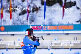 15.12.2021, Annecy-Le Grand Bornand, France (FRA): Quentin Fillon Maillet (FRA) - IBU World Cup Biathlon, training, Annecy-Le Grand Bornand (FRA). www.nordicfocus.com. © Manzoni/NordicFocus. Every downloaded picture is fee-liable.
