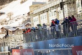 14.12.2021, Annecy-Le Grand Bornand, France (FRA): Event Feature: Fans watch the training -  IBU World Cup Biathlon, training, Annecy-Le Grand Bornand (FRA). www.nordicfocus.com. © Manzoni/NordicFocus. Every downloaded picture is fee-liable.