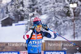 15.12.2021, Annecy-Le Grand Bornand, France (FRA): Paul Schommer (USA) - IBU World Cup Biathlon, training, Annecy-Le Grand Bornand (FRA). www.nordicfocus.com. © Manzoni/NordicFocus. Every downloaded picture is fee-liable.