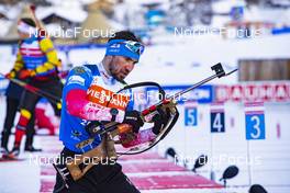 15.12.2021, Annecy-Le Grand Bornand, France (FRA): Alexander Loginov (RUS) - IBU World Cup Biathlon, training, Annecy-Le Grand Bornand (FRA). www.nordicfocus.com. © Manzoni/NordicFocus. Every downloaded picture is fee-liable.