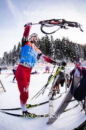 15.12.2021, Annecy-Le Grand Bornand, France (FRA): Felix Leitner (AUT) - IBU World Cup Biathlon, training, Annecy-Le Grand Bornand (FRA). www.nordicfocus.com. © Manzoni/NordicFocus. Every downloaded picture is fee-liable.