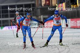 28.12.2021, Ruhpolding, Germany (GER): Dorothea Wierer (ITA), Lukas Hofer (ITA), (l-r) - Biathlon World Team Challenge 2021, Ruhpolding (GER). www.nordicfocus.com © Deubert/NordicFocus. Resale or distribution is prohibited.