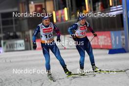 28.12.2021, Ruhpolding, Germany (GER): Joscha Burkhalter (SUI), Lena Haecki (SUI), (l-r) - Biathlon World Team Challenge 2021, Ruhpolding (GER). www.nordicfocus.com © Deubert/NordicFocus. Resale or distribution is prohibited.